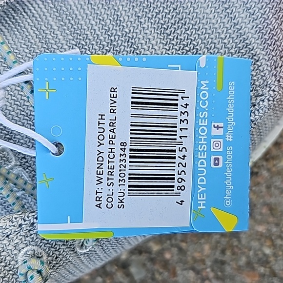 NWT NEW Hey Dude Wendy Youth Stretch Pearl River Size 13 - Picture 11 of 12
